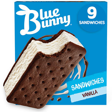 Blue Bunny Vanilla Ice Cream Sandwiches