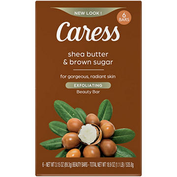 Caress Shea Butter & Brown Sugar Beauty Bar Soap