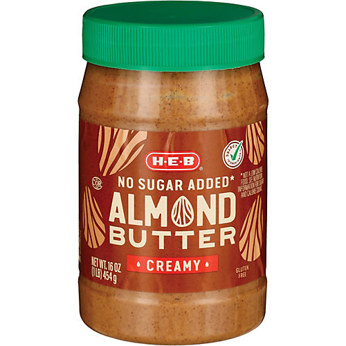H-E-B Creamy Almond Butter - No Sugar Added