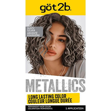 Got2b Metallics Permanent Hair Color - M72 Dusty Silver