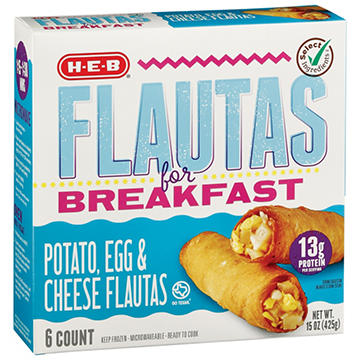 H-E-B 13g Protein Breakfast Flautas - Potato, Egg & Cheese