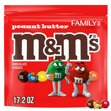 M&M'S Peanut Butter Milk Chocolate Candy - Family Size