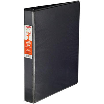 H-E-B D Ring Durable View Binder - Black