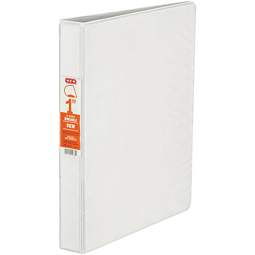 H-E-B D-Ring Durable View Binder - White - Shop Binders at H-E-B