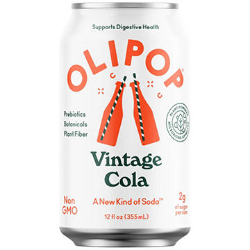 Olipop Prebiotic Soda - Vintage Cola - Keep Chilled