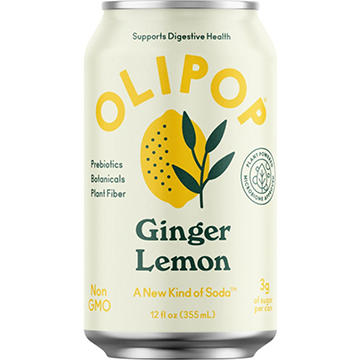 Olipop Prebiotic Soda - Ginger Lemon - Keep Chilled