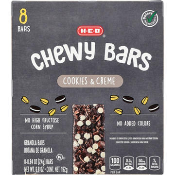H-E-B Cookies & Creme Chewy Bars