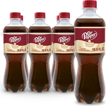 Dr Pepper & Cream Soda 6 pk Bottles