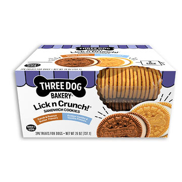 Three Dog Bakery Lick'n Crunch Variety Pack Dog Treats