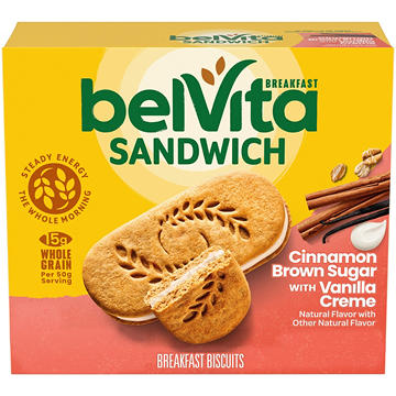 belVita Cinnamon Brown Sugar With Vanilla Creme Breakfast Biscuits