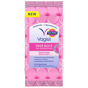 Vagisil Odor Block Wipes