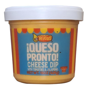 Ricos Queso Pronto Queso Pronto Tomato & Jalapeño Cheese Dip - Medium Heat