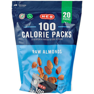 H-E-B Raw Almonds 100 Calorie Snack Packs