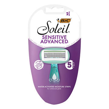BIC Soleil Sensitive Advanced 5 Blade Disposable Razors