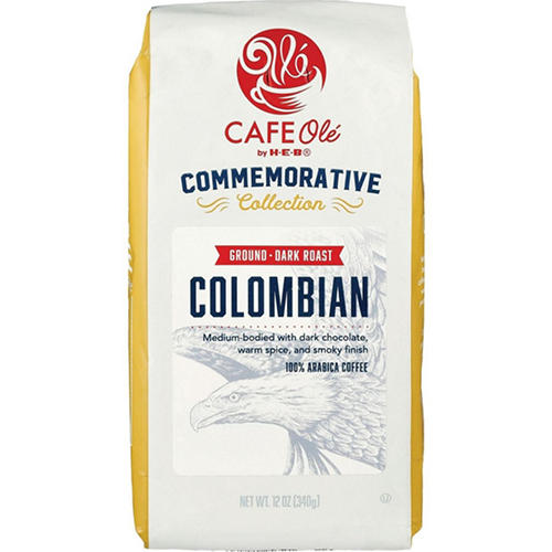 CAFE Olé by H-E-B Commemorative Collection Dark Roast Colombian Ground Coffee, 12 oz