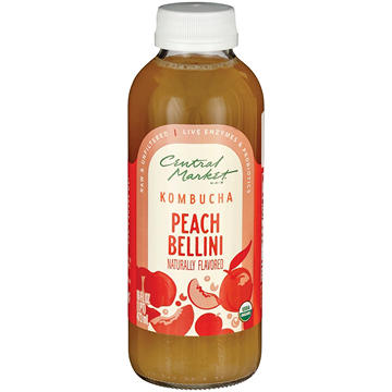 Central Market Organic Kombucha - Peach Bellini