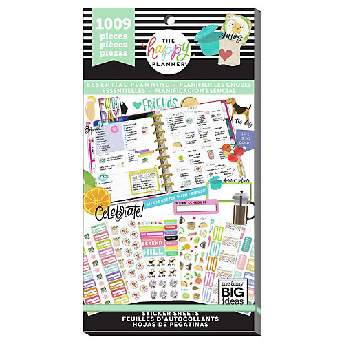The Happy Planner Essentials Home Classic Stickers Productivity Theme 734 Stickers