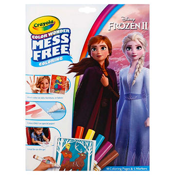 Crayola Disney Frozen II Color Wonder Mess Free Coloring Kit