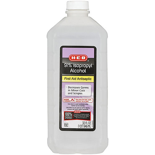 H-E-B 99% Isopropyl Alcohol - Shop Antiseptics & Antibiotics at H-E-B