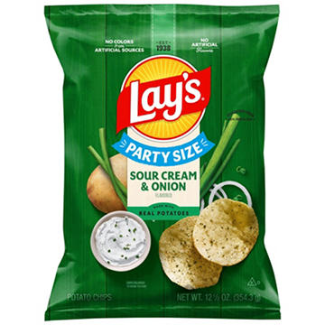 Lay's Sour Cream Onion Potato Chips Party Size