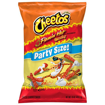 Cheetos Crunchy Flamin' Hot Cheese Snacks - Party Size