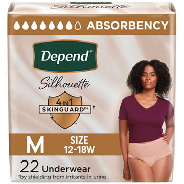 Depend Silhouette Adult Incontinence Underwear - Medium
