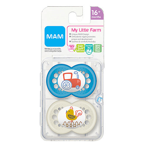 MAM Night Pacifiers (2 Pacifiers & Sterilizing Box), MAM Pacifiers 0-6  Months, Best Pacifier, 2 Count - Fred Meyer