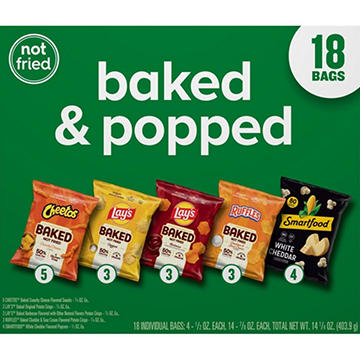 Frito Lay Baked & Popped Mix Chips Multipack Bags