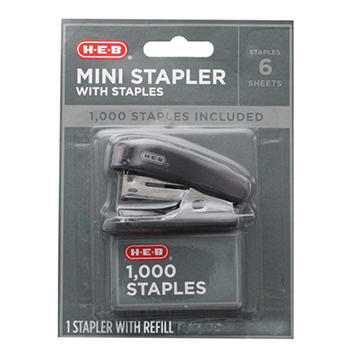 H-E-B Mini Stapler Set