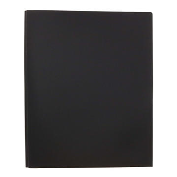 H-E-B Poly Pocket Folder with Prongs - Black