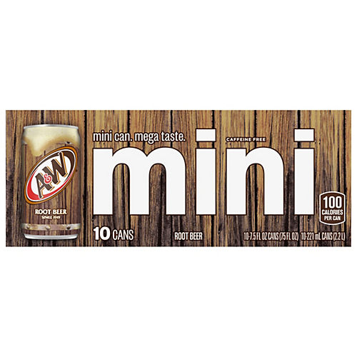 A&W Root Beer Mini 7.5 oz Cans