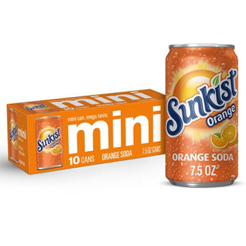 Sunkist Orange Soda 10 pk Mini Cans