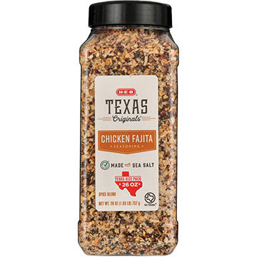 H-E-B Texas Originals Chicken Fajita Seasoning Spice Blend - Texas-Size Pack