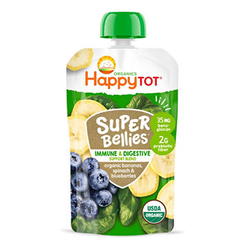 Happy Tot Organics Super Bellies Stage 4 Bananas Spinach & Blueberries