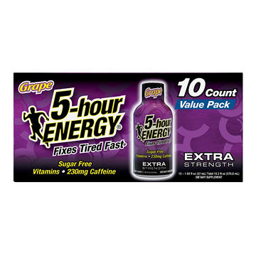 5-hour ENERGY Extra Strength Energy Shots - Grape