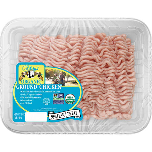 Mary's Free Range Organic Ground Chicken - 93% Lean