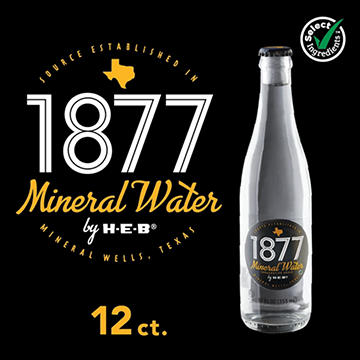 H-E-B 1877 Mineral Water 12 pk Bottles