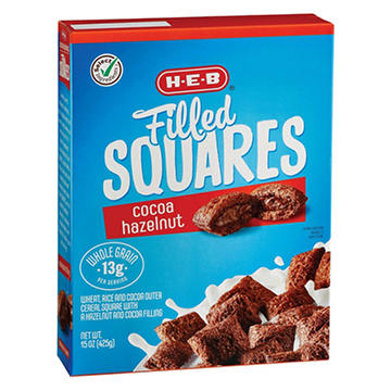 H-E-B Cocoa Hazelnut Filled Squares