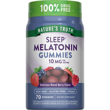 Nature's Truth Sleep Melatonin 10mg Gummies - Mixed Berry