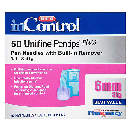 Unifine Pentips Plus Pen Needles 8 MM X 31 G 30 Count 