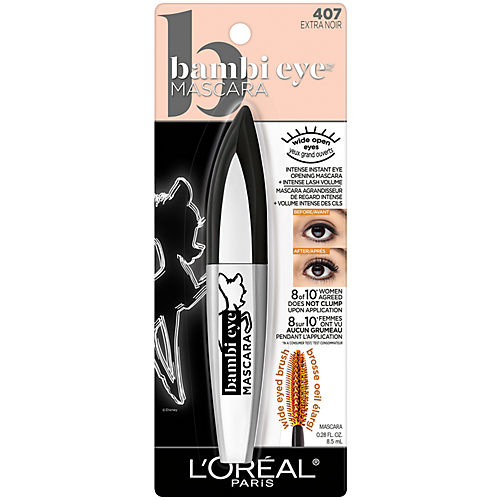 L'Oréal Paris Bambi Eye Extra Noir Washable Mascara, Volume, Long Lasting Extra Noir - Shop Mascara H-E-B