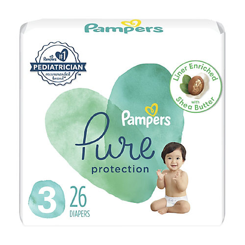  Diapers Size 3, 60 Count - Pampers Pure Protection
