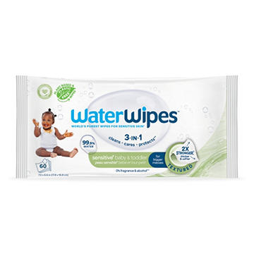 WaterWipes Sensitive+ Baby & Toddler Wipes, 99.9% Water - Unscented