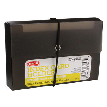 H-E-B Index Card Holder Set
