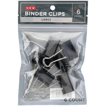 H-E-B Binder Clips - Large