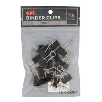 H-E-B Binder Clips - Medium