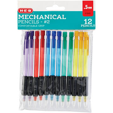 H-E-B 0.5mm Mechanical Pencils with Comfort Grip