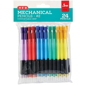 H-E-B 0.5mm Mechanical Pencils with Comfort Grip
