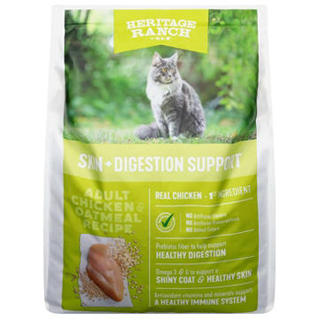 Heritage Ranch by H-E-B Skin + Digestion Support Adult Dry Cat Food - Chicken & Oatmeal