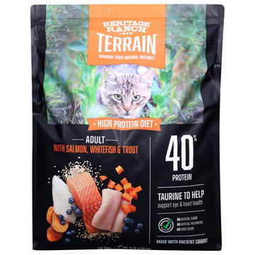 Heritage Ranch by H-E-B Terrain High Protein Diet Adult Dry Cat Food - Salmon, Whitefish & Trout